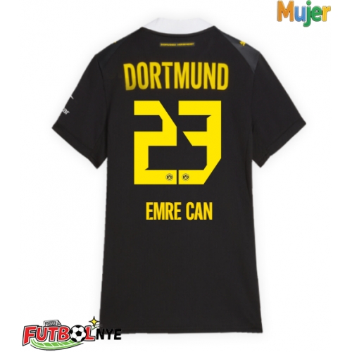 Camiseta Borussia Dortmund Emre Can #23 Visitante Equipación para mujer 2026-27 manga corta